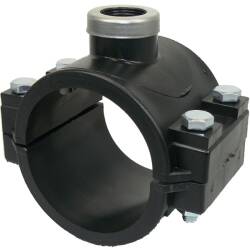 PP Anbohrschelle, Innengewinde verst&auml;rkt 90mm x 3/4&quot;