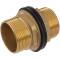Brass duble male threaded tank connector 1/2"