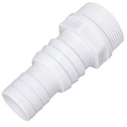 U-PVC hose tail with male thread 1 1/2&quot; x 40/32mm