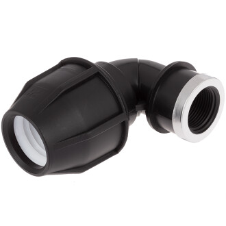 Elbow 90° compression fitting x female thread 40mm x 1"