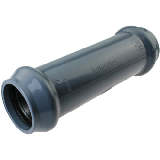 U-PVC sliding repairing fitting with double elastic gasket 125mm