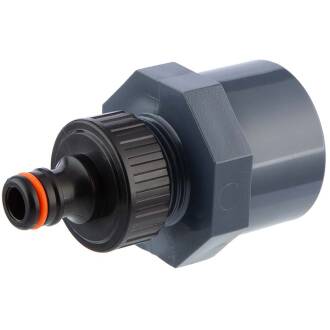 U-PVC male/female solvent socket with QuickConnector - 40/50mm x QuickConnector