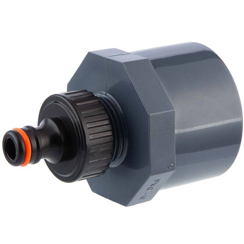 Solvent Socket Connection Types U-PVC male/female solvent socket x QuickConnector, 2,98
