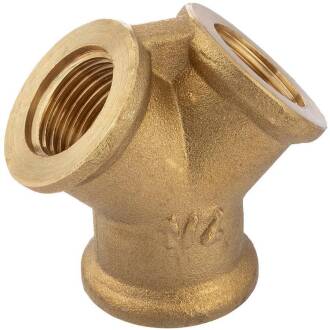 Brass female threaded Y-fitting 1/2"