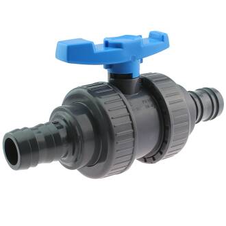 PVC-U Kugelhahn 2fach Schlauchtülle 10mm