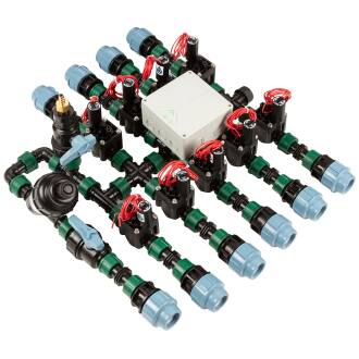 Ventilschacht Profi Distributor, Verteilerstation Eingang 25mm, 9 Abgänge 25mm