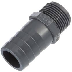 PVC-U Hose nozzle with External Thread 3/4" x 25mm