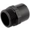 U-PVC black adapter solvent socket x male thread