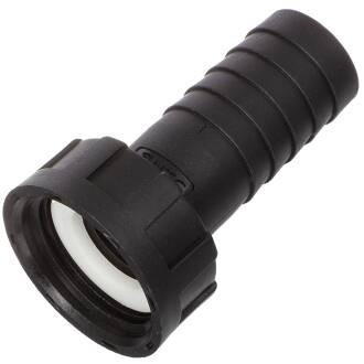 PP hose nozzle with female thread and nut 3/4" x 19mm