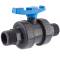 U-PVC and HDPE 2 way ball valve with male thread
