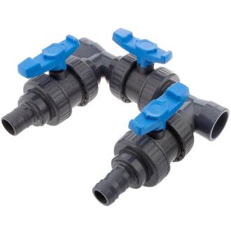 Poolheizung Bypass Reguliereinheit Klebemuffe 50mm x Tülle 32mm