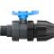 U-PVC and HDPE male threaded ball valve x PP compression fitting for PE pipes