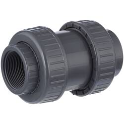 U-PVC check valve socket x female thread