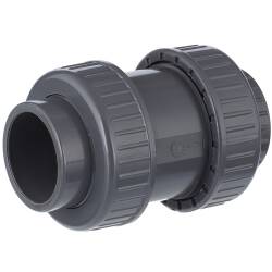 U-PVC check valve socket x female thread