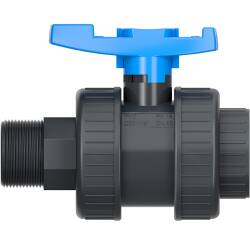 PVC-U Kugelhahn Innen- x Aussengewinde