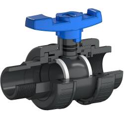 PVC-U Kugelhahn Innen- x Aussengewinde