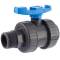 U-PVC and HDPE 2 way ball valve with male and female thread