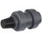 U-PVC check valve socket x filter basket