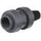 U-PVC check valve female thread x filter basket