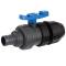 U-PVC and HDPE ball valve hose tail x PP compression fitting for PE pipes