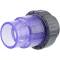 U-PVC solvent check valve with one nut - transparent