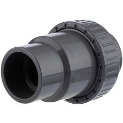 U-PVC solvent ball check valve with one nut