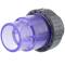 U-PVC solvent ball check valve with one nut - transparent