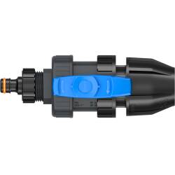 U-PVC and HDPE ball valve QuickConnector x PP compression fitting for PE-pipes