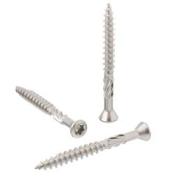 A2 ss decking screw with small countersunk head, cutting...