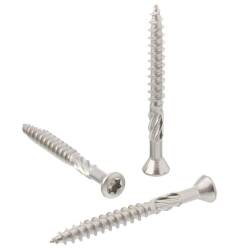 A2 ss decking screw with small countersunk head, cutting...