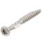 A2 ss decking screw with small countersunk head, cutting rips and cutting groove (TX)