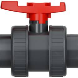 PVC-U Kugelhahn PTFE 2fach Klebemuffe