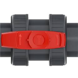 PVC-U Kugelhahn PTFE 2fach Klebemuffe