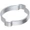 Two-ear hose clamp W1 zinc-coated steel