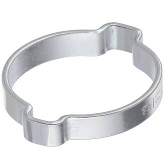 Two-ear hose clamp W1 zinc-coated steel 9 - 11mm