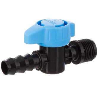 Barbed fittings for dripline ball valve 16mm x male threaded 1/2"