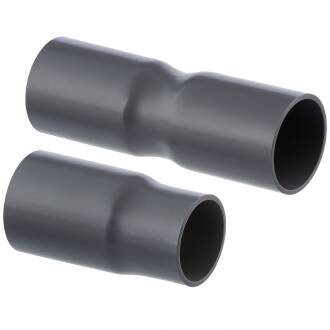 U-PVC solvent socket connector long