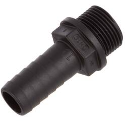 PP hose tail with male thread 3/8" x 13mm