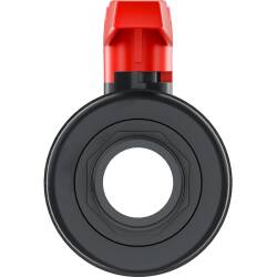 U-PVC and PTFE 2 way ball valve with male threads