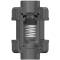 U-PVC solvent check valve with nuts