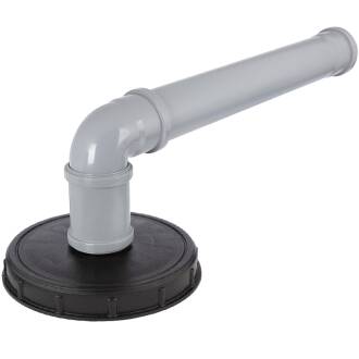 Set per cisterna IBC a collo di cigno con rubinetto in ottone