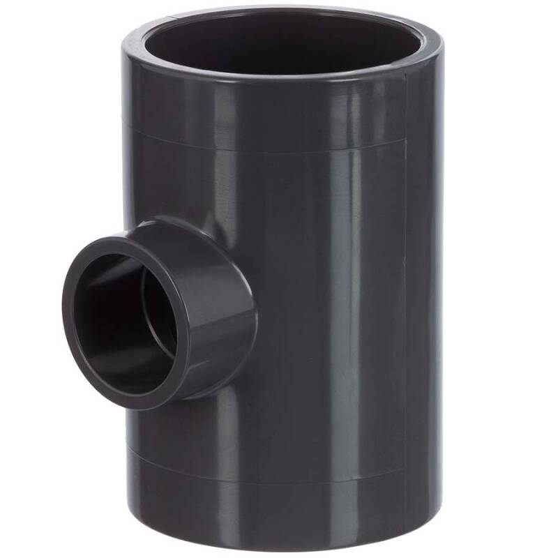 PVC-U T-Stück 90° – 3x Klebemuffe, 20 Mm, Für Druck- Und Saugleitungen, Max. 16 Bar, Temperaturbeständig