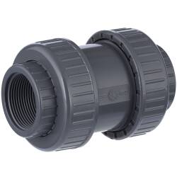 U-PVC check valve with female threads