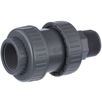 U-PVC check valve with male/female thread