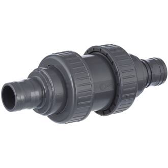 U-PVC check valve with hose tails