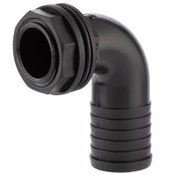 PP tank adapter male thread x elbow hose tail