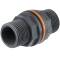 PVC-U Tankdurchführung Aussengewinde 1/2", 2fach Klebemuffe 16mm, Stück
