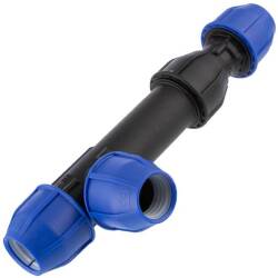 Tee a 90 raccordo telescopico a compressione