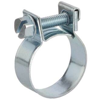 Two-ear hose clamp W1 zinc-coated steel