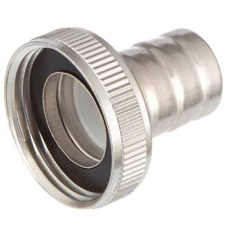 Edelstahl Hahnanschluss Innengewinde x Tülle 3/4" x 15mm